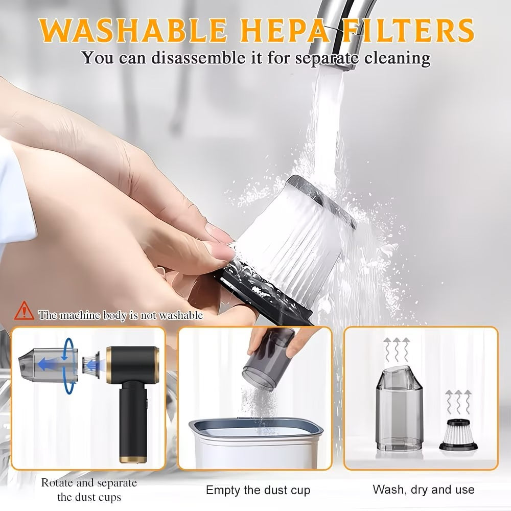 Cordless Vacuum Cleaner Suitable For Car/Home/Hard Floor/Carpet/Pet/Hair